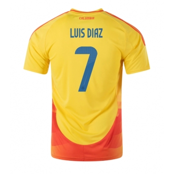 Colombia Luis Diaz #7 Maglia Gara Casa Repliche Copa America 2024